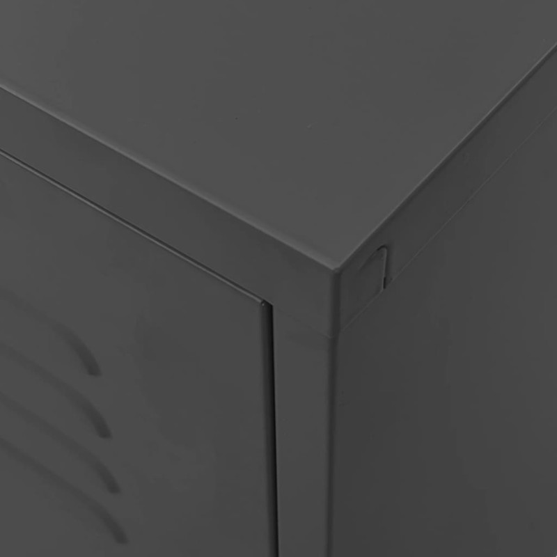 Szafka pod telewizor, antracytowa, 105x35x50 cm, stalowa