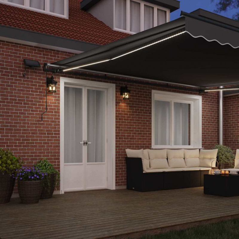 Rama markizy Ze LED Lights Antracyt 500 × 350 cm Aluminium