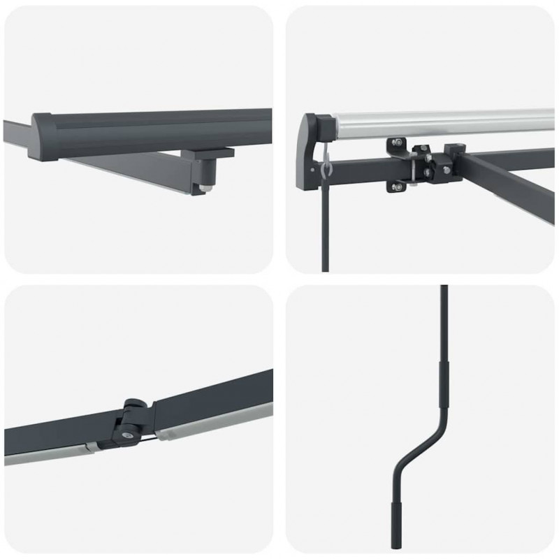 Rama markizy Ze LED Lights Antracyt 500 × 350 cm Aluminium