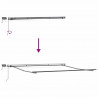 Rama markizy Ze LED Lights Antracyt 500 × 350 cm Aluminium