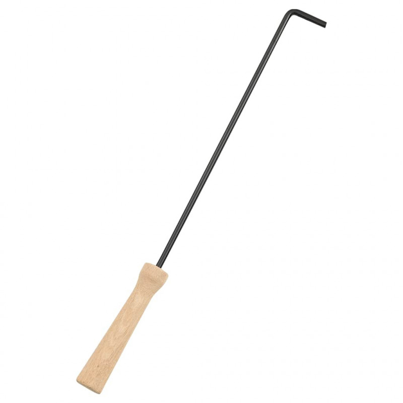 Palenisko i grill 2-w-1, z pogrzebaczem, 59x59x60 cm, stal