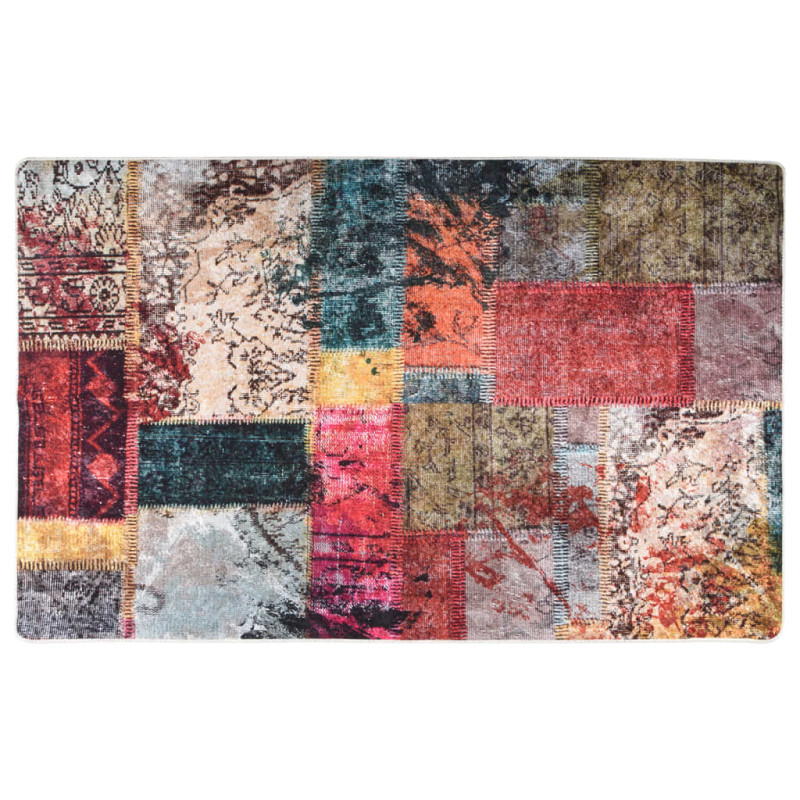 Dywan z możliwością prania, patchwork, 160x230 cm, kolorowy