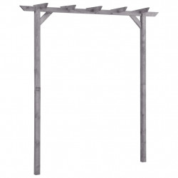 Pergola ogrodowa, szara, 200x40x205 cm, impregnowana sosna