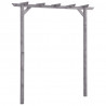 Pergola ogrodowa, szara, 200x40x205 cm, impregnowana sosna
