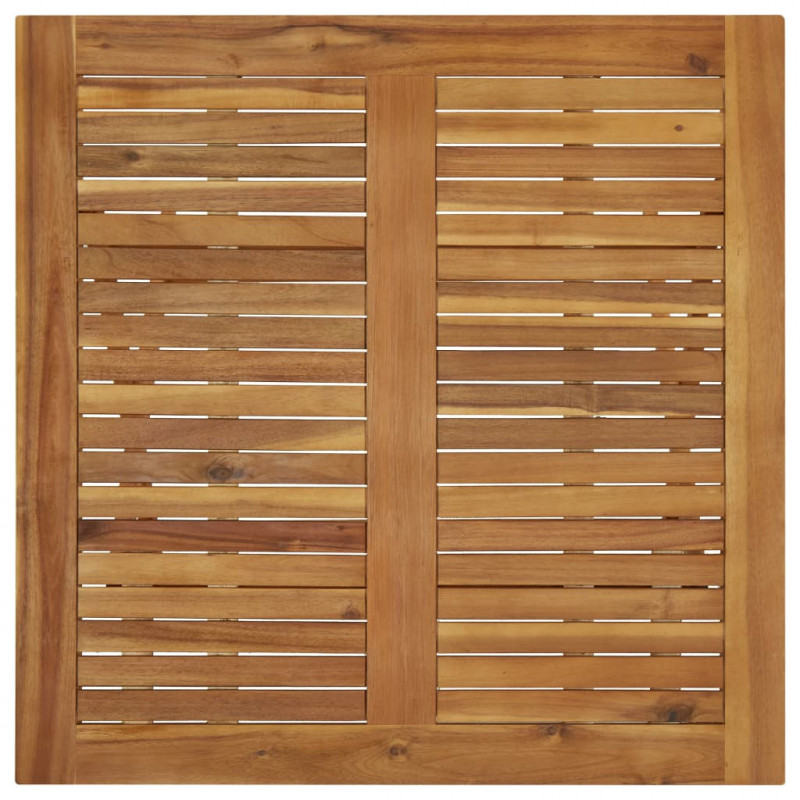 Składany stół ogrodowy, 90x90x75 cm, lite drewno akacjowe