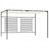 Altana ogrodowa ze zwijanym dachem, 3x4x2,3m, kremowa, 180 g/m²