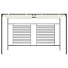 Altana ogrodowa ze zwijanym dachem, 3x4x2,3m, kremowa, 180 g/m²