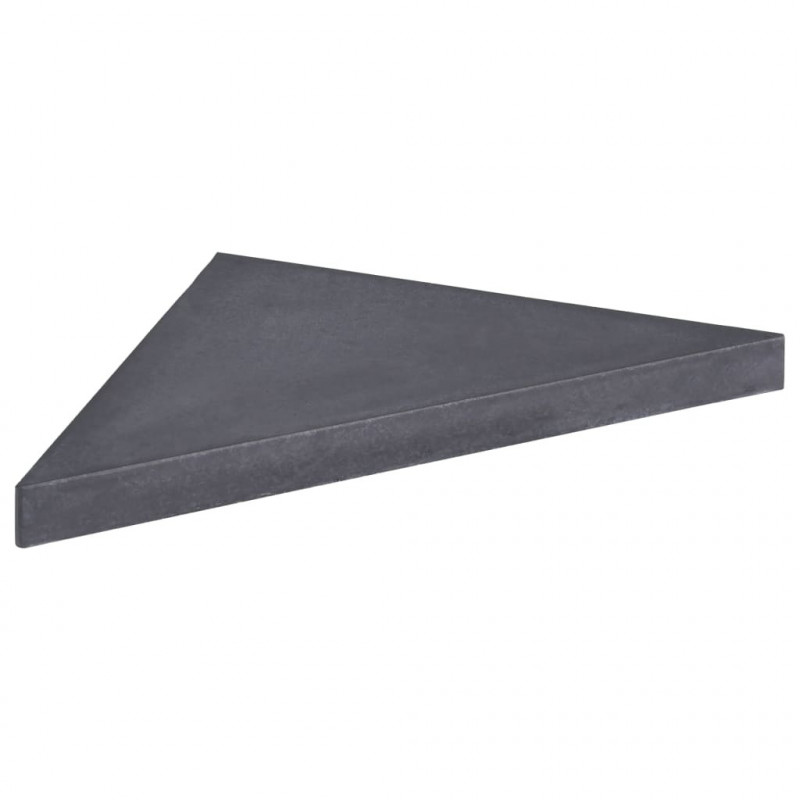 Obciążnik do parasola, granit, kwadratowy, czarny, 15 kg