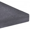 Obciążnik do parasola, granit, kwadratowy, czarny, 15 kg