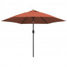 Parasol ogrodowy na metalowym słupku, terakotowy, 300 cm