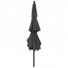 3-poziomowy parasol na aluminiowym słupku, antracytowy, 3,5 m