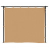 Altana ogrodowa z zasłonami, 6 x 3 m, kolor taupe, stal