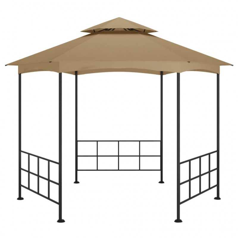 Altana ze ściankami, 3,1 x 2,7 m, kolor taupe
