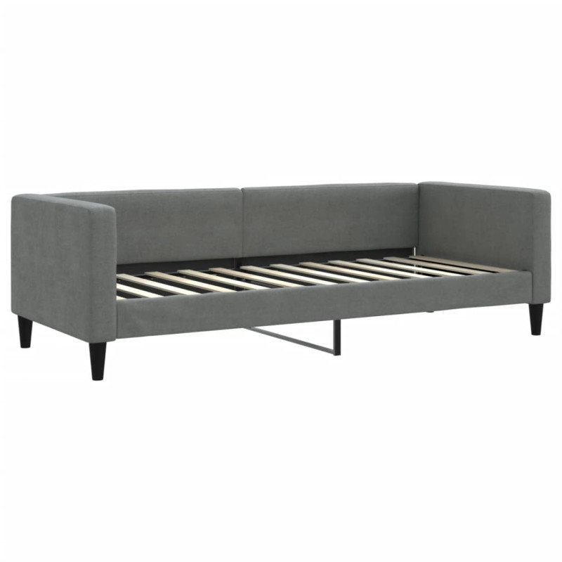 Sofa z materacem do spania, ciemnoszara, 80x200 cm, tkanina