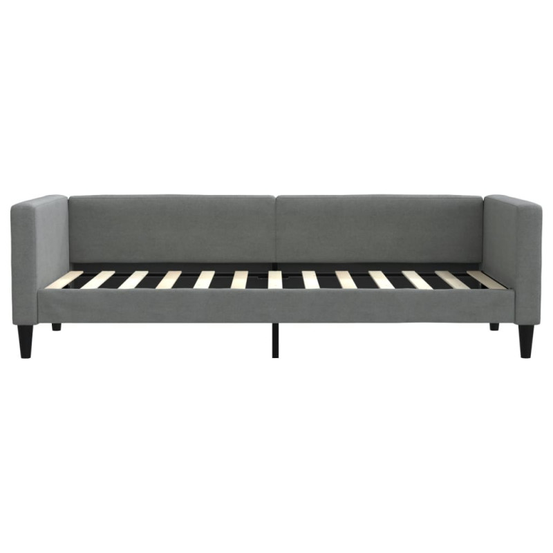 Sofa z materacem do spania, ciemnoszara, 80x200 cm, tkanina