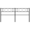 Metalowe wezgłowie, czarne, 160 cm