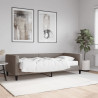 Sofa z materacem do spania, kolor taupe, 90x200 cm, tkanina