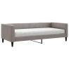 Sofa z materacem do spania, kolor taupe, 90x200 cm, tkanina