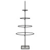 Metalowa choinka świąteczna, do dekoracji, czarna, 60 cm