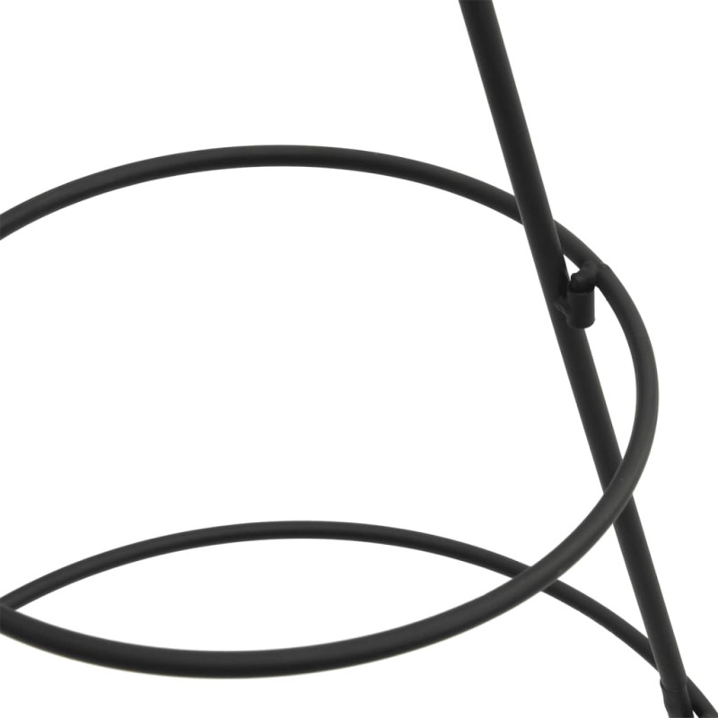 Metalowa choinka świąteczna, do dekoracji, czarna, 60 cm