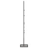 Metalowa choinka świąteczna, do dekoracji, czarna, 60 cm