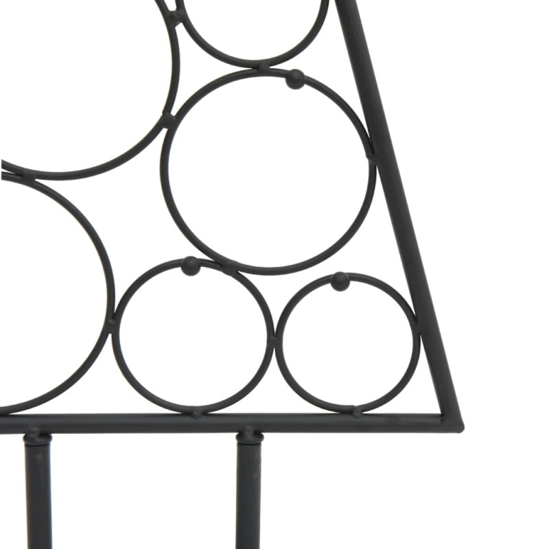 Metalowa choinka świąteczna, do dekoracji, czarna, 60 cm