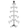 Metalowa choinka świąteczna, do dekoracji, czarna, 150 cm