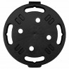 Podstawki pod donicę, z kółkami, 5 szt., 30 cm, czarne, 170 kg