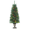 Sztuczne choinki, 2 szt., 100 LED, zielone, 120 cm