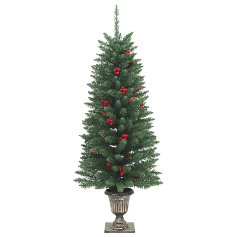 Sztuczne choinki, 2 szt., 100 LED, zielone, 120 cm