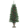 Sztuczne choinki, 2 szt., 100 LED, zielone, 120 cm