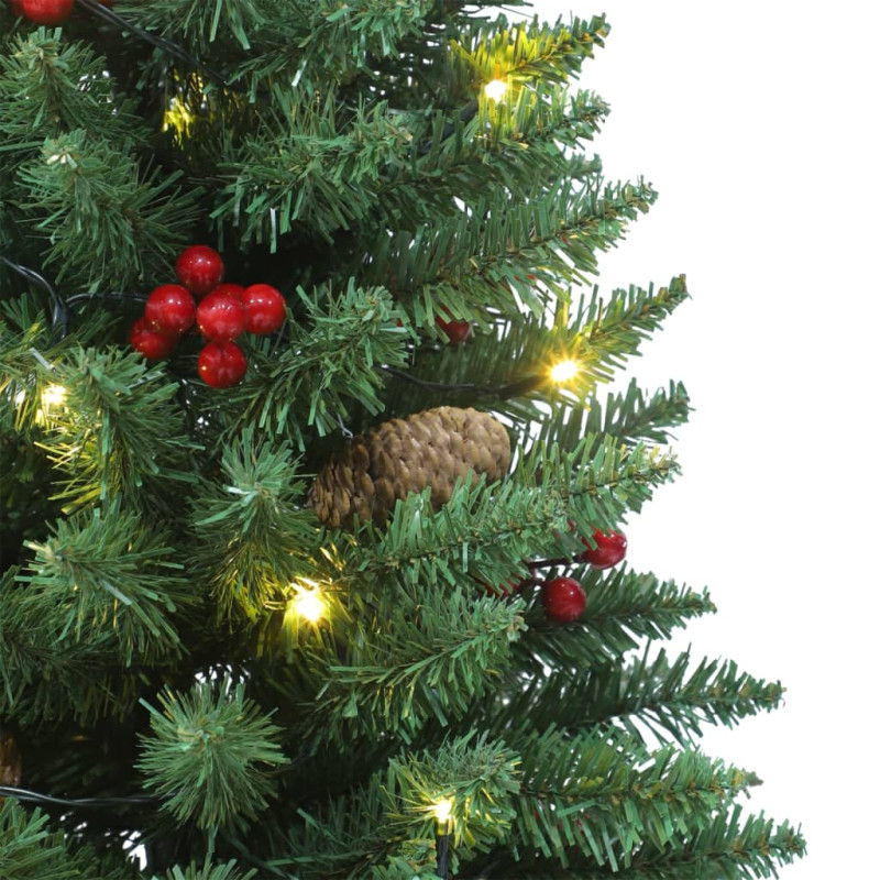 Sztuczne choinki, 2 szt., 100 LED, zielone, 120 cm