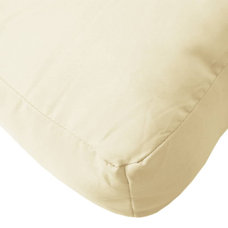 Poduszki na palety, 2 szt., kremowe, tkanina