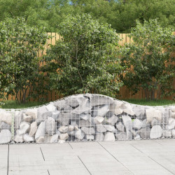 Kosze gabionowe, 20 szt, 200x30x40/60 cm, galwanizowane żelazo