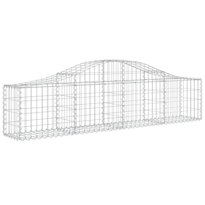 Kosze gabionowe, 20 szt, 200x30x40/60 cm, galwanizowane żelazo