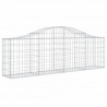 Kosze gabionowe, 18 szt, 200x30x60/80 cm, galwanizowane żelazo