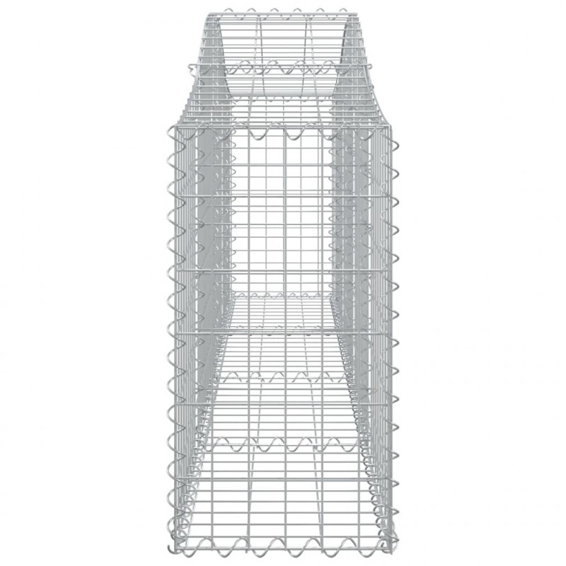 Kosze gabionowe, 20 szt, 200x30x60/80 cm, galwanizowane żelazo