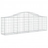 Kosze gabionowe, 25 szt, 200x30x60/80 cm, galwanizowane żelazo