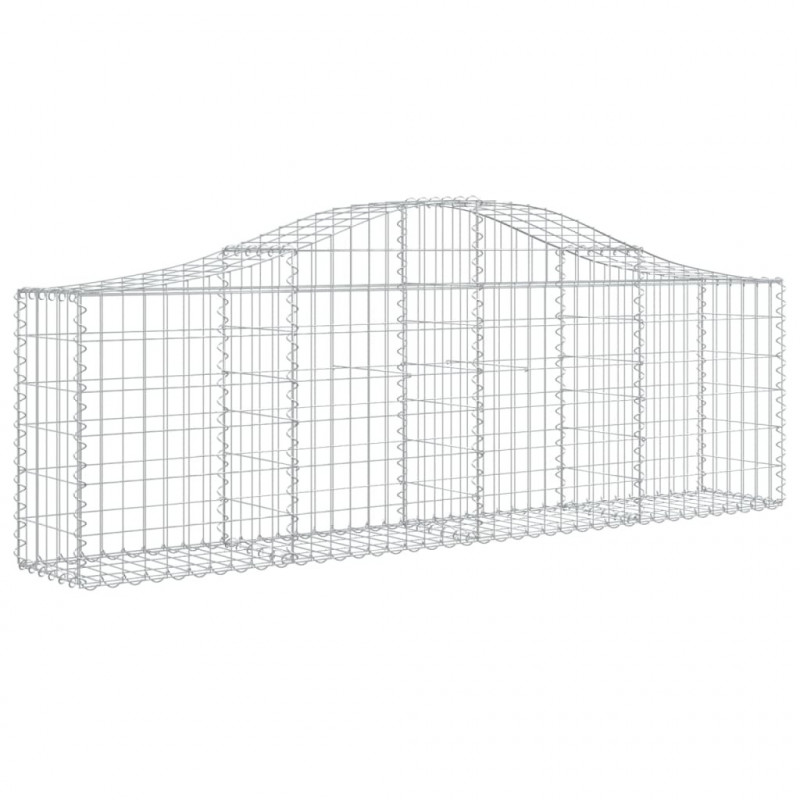 Kosze gabionowe, 30 szt, 200x30x60/80 cm, galwanizowane żelazo