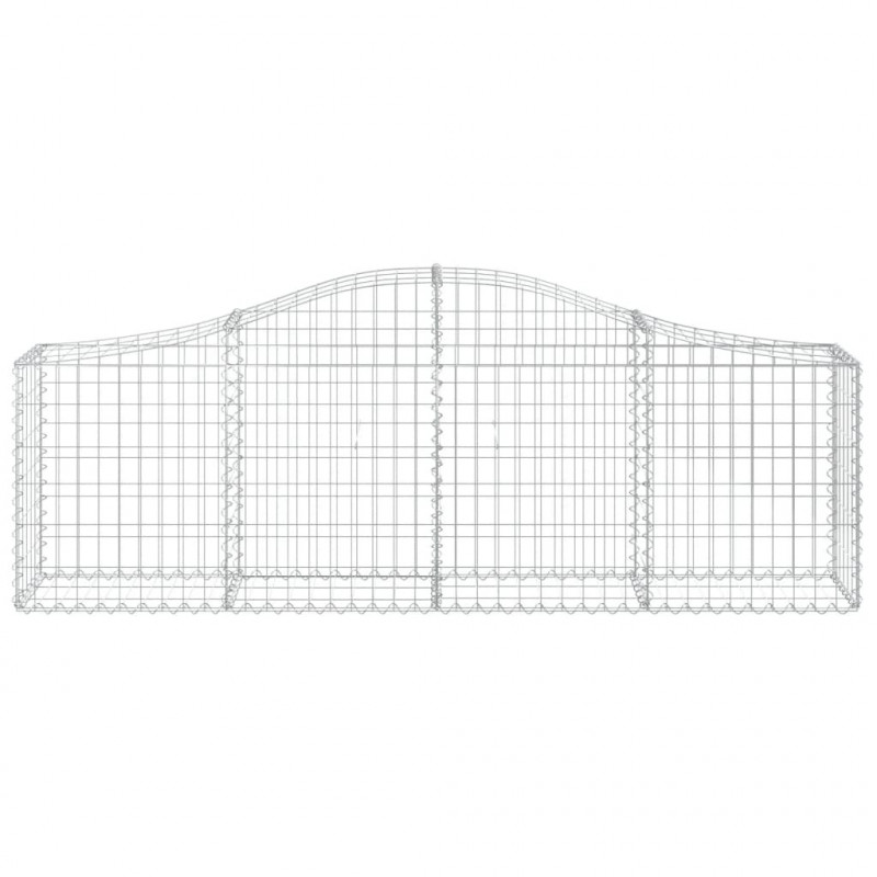 Kosze gabionowe, 30 szt, 200x30x60/80 cm, galwanizowane żelazo