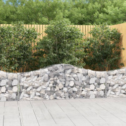 Kosze gabionowe, 50 szt, 200x30x60/80 cm, galwanizowane żelazo