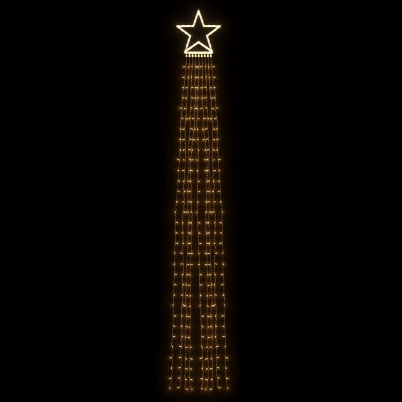 Lampki choinkowe, 320 LED, ciepłe białe światło, 375 cm