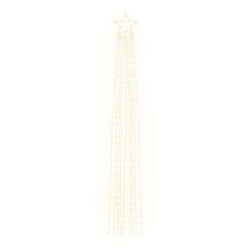 Lampki choinkowe, 320 LED, ciepłe białe światło, 375 cm