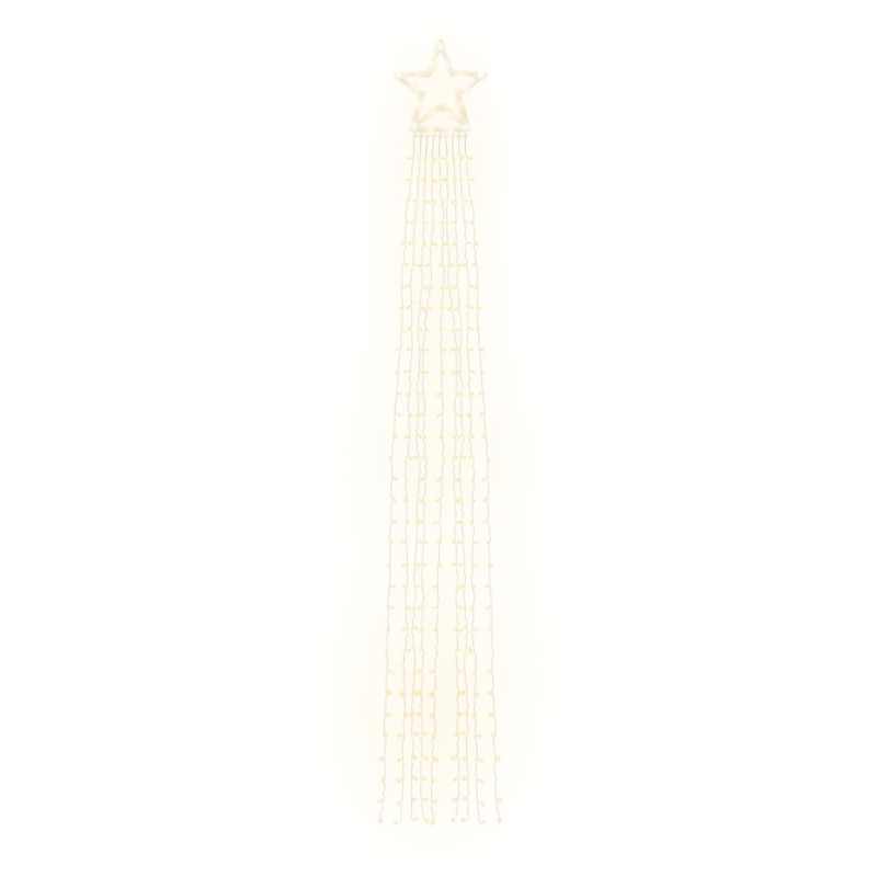 Lampki choinkowe, 320 LED, ciepłe białe światło, 375 cm