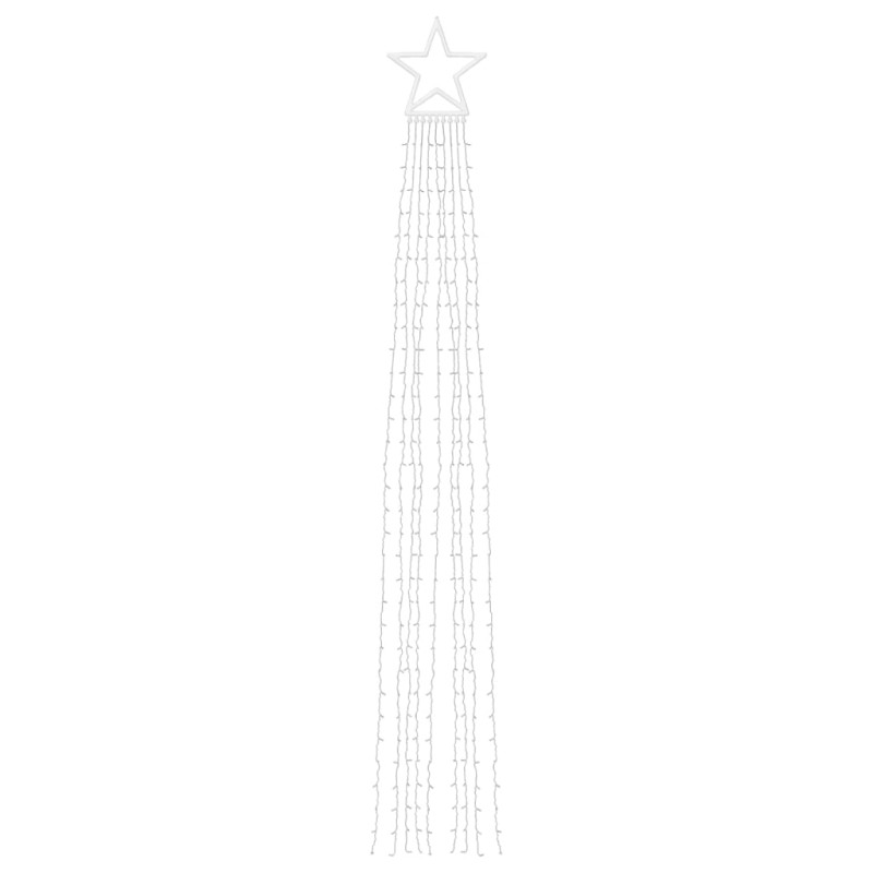 Lampki choinkowe, 320 LED, ciepłe białe światło, 375 cm