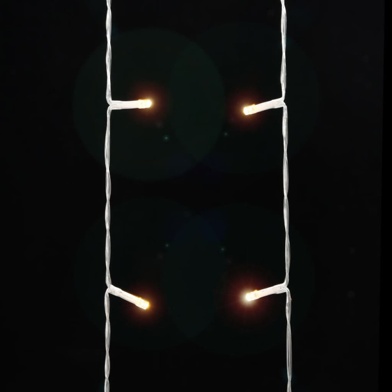 Lampki choinkowe, 320 LED, ciepłe białe światło, 375 cm