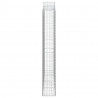 Kosze gabionowe, 3 szt, 200x30x200/220 cm, galwanizowane żelazo
