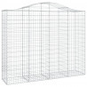 Kosze gabionowe, 30 szt, 200x50x160/180cm, galwanizowane żelazo