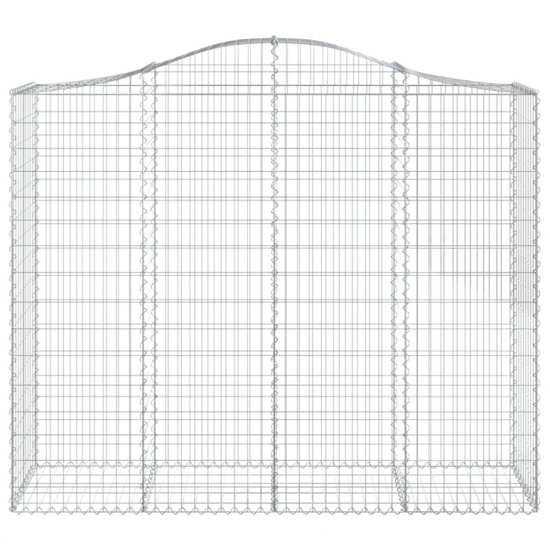 Kosze gabionowe, 30 szt, 200x50x160/180cm, galwanizowane żelazo