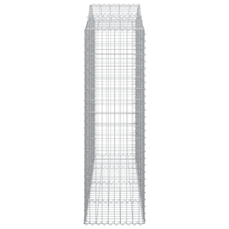 Kosze gabionowe, 30 szt, 200x50x160/180cm, galwanizowane żelazo